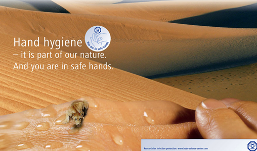 Hand hygiene - it is part of our nature. And you are in safe hands.